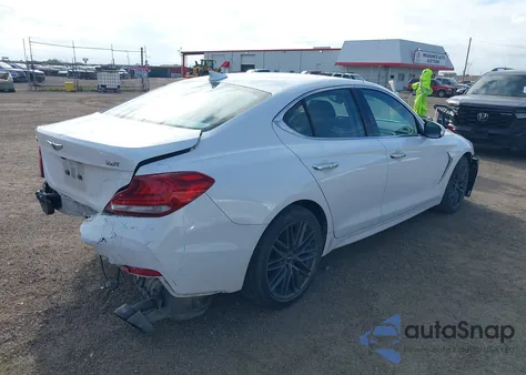 2019 Genesis G70 2.0T Advanced из США, поврежденный, VIN KMTG64LA2KU044135